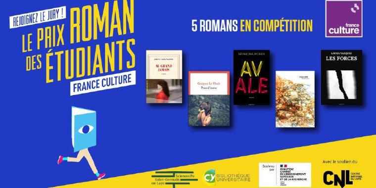 The books of the Roman des Etudiants de France Culture prize are available ! 