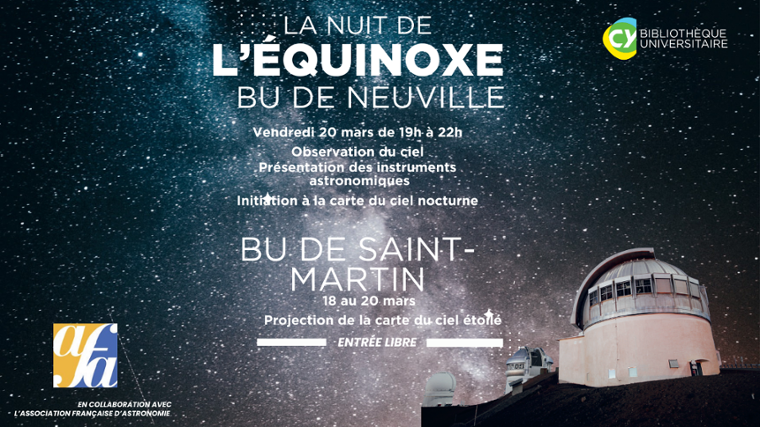 Nuit de l’Équinoxe à la BU de Neuville et Saint‑Martin