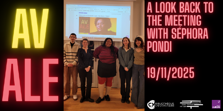 A look back to the literary meeting with Séphora Pondi accompanied by Saint-Germain-en-Laye's Library