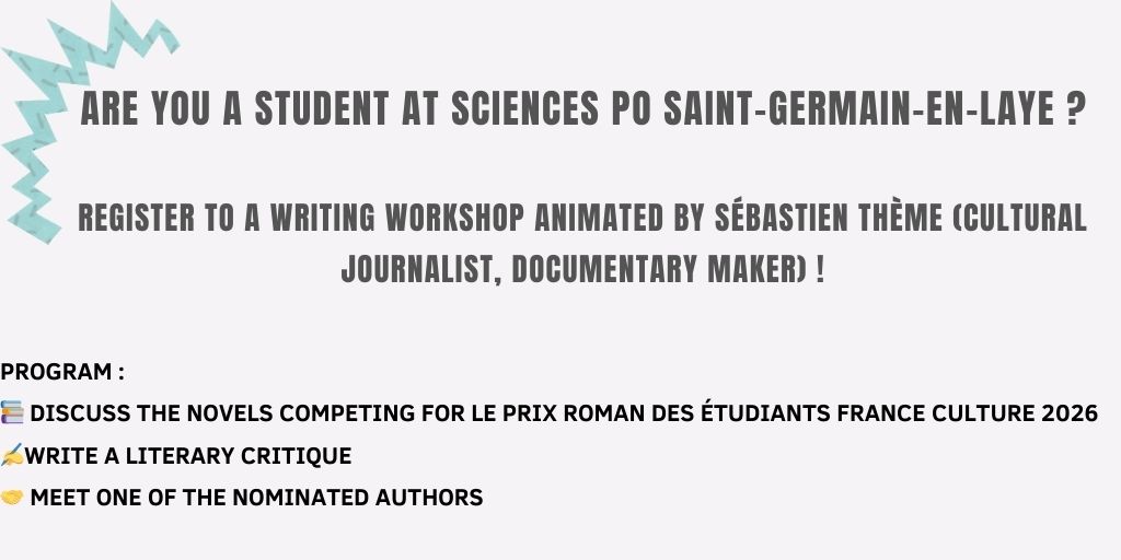 Saint-Germain-en-Laye's Library supports the Prix du Roman des étudiants de France Culture 2025