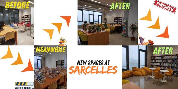 New spaces organisation at Sarcelles' Library