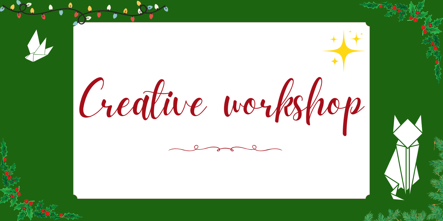 Save the date : creative workshop friday December 22