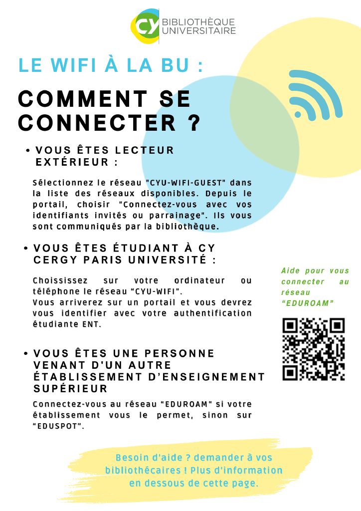 Conditions d'accès au wifi à CY image simple 